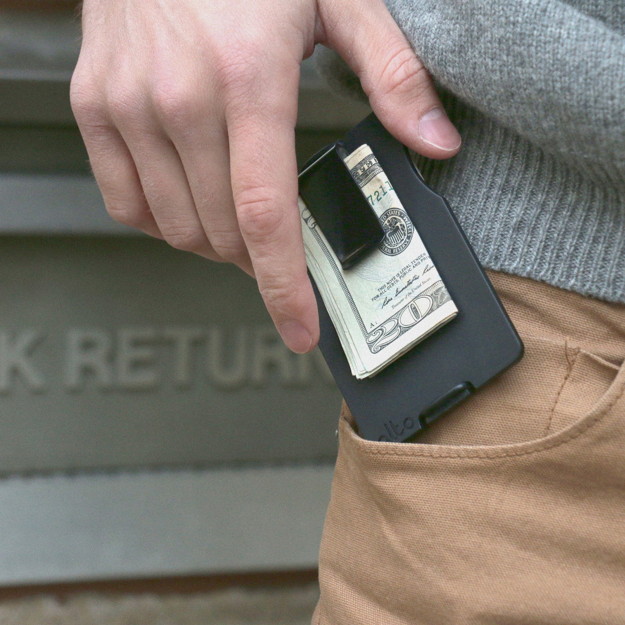 Front Pocket Aluminum Wallet