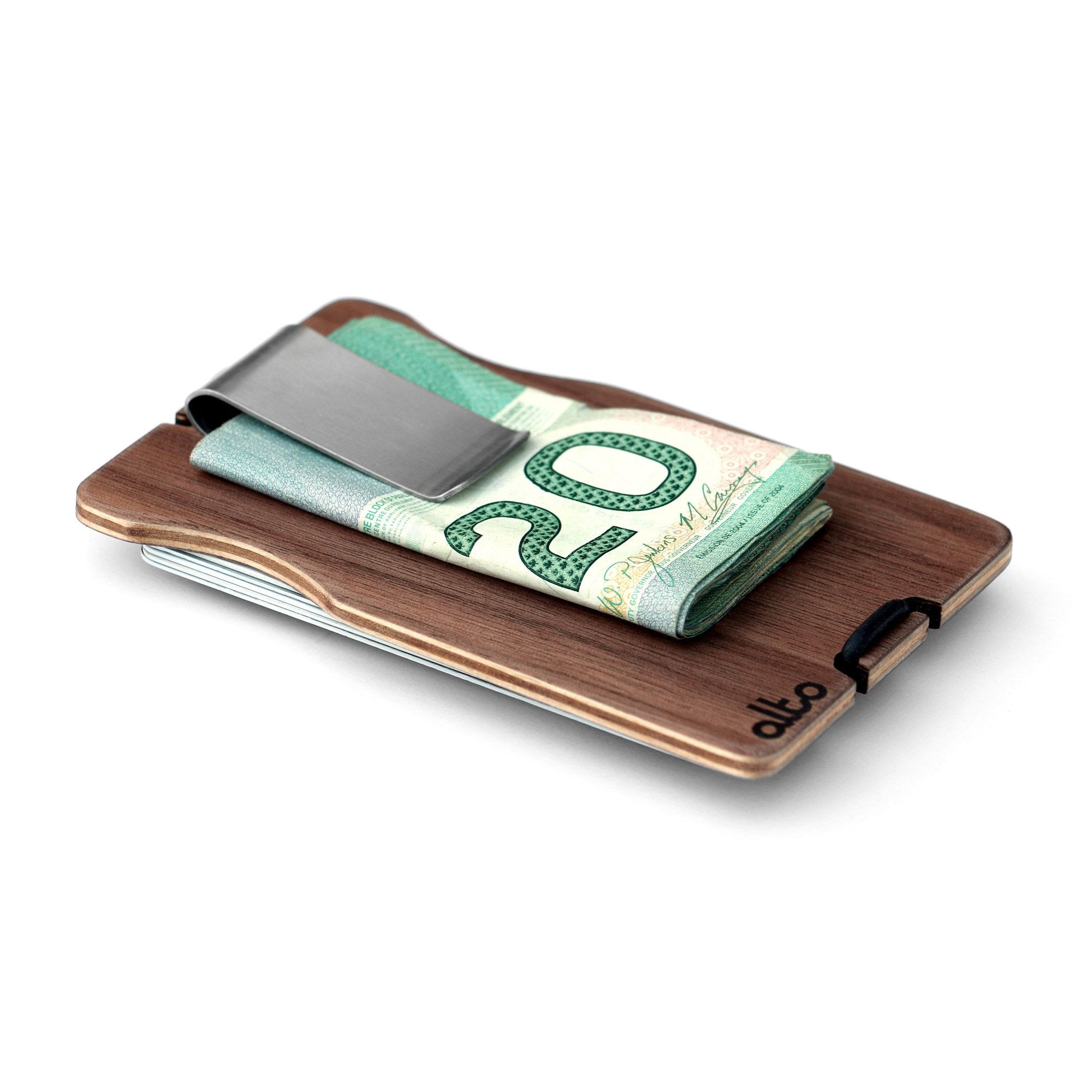 minimalist wood wallet