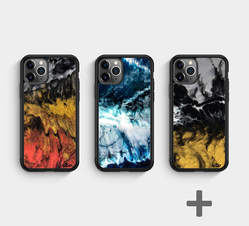Resin phone cases
