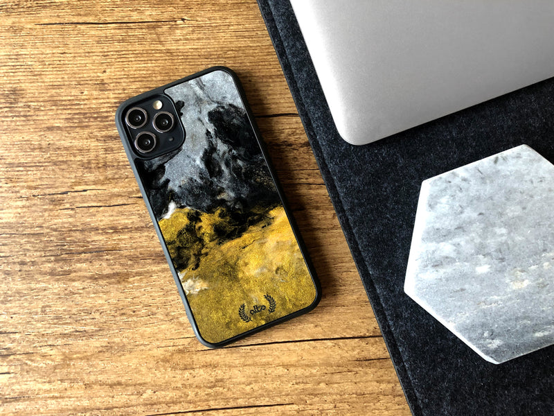 Wood and resin phone case