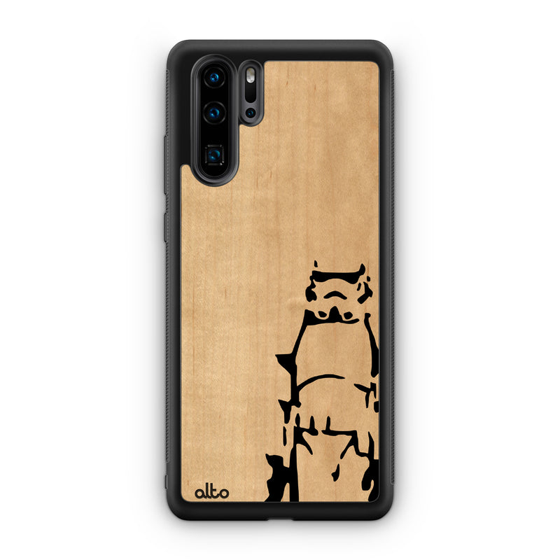 Huawei P40, P30 Pro, P30 Lite Wooden Case - Rogue Trooper Design | Maple Wood | Lightweight, Hand Crafted, Carved Phone Case
