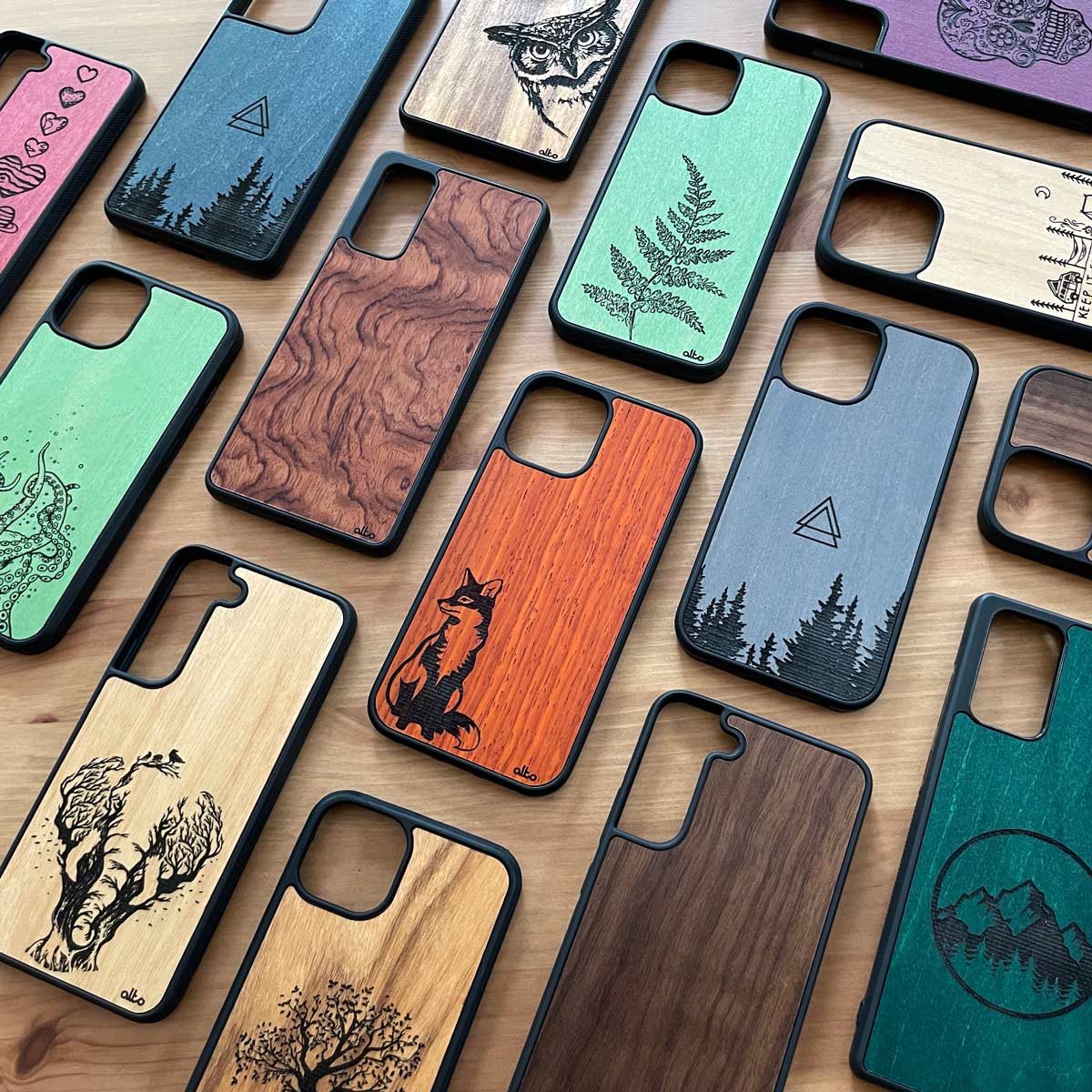 Engraved Custom Wood Phone Cases Alto Collective